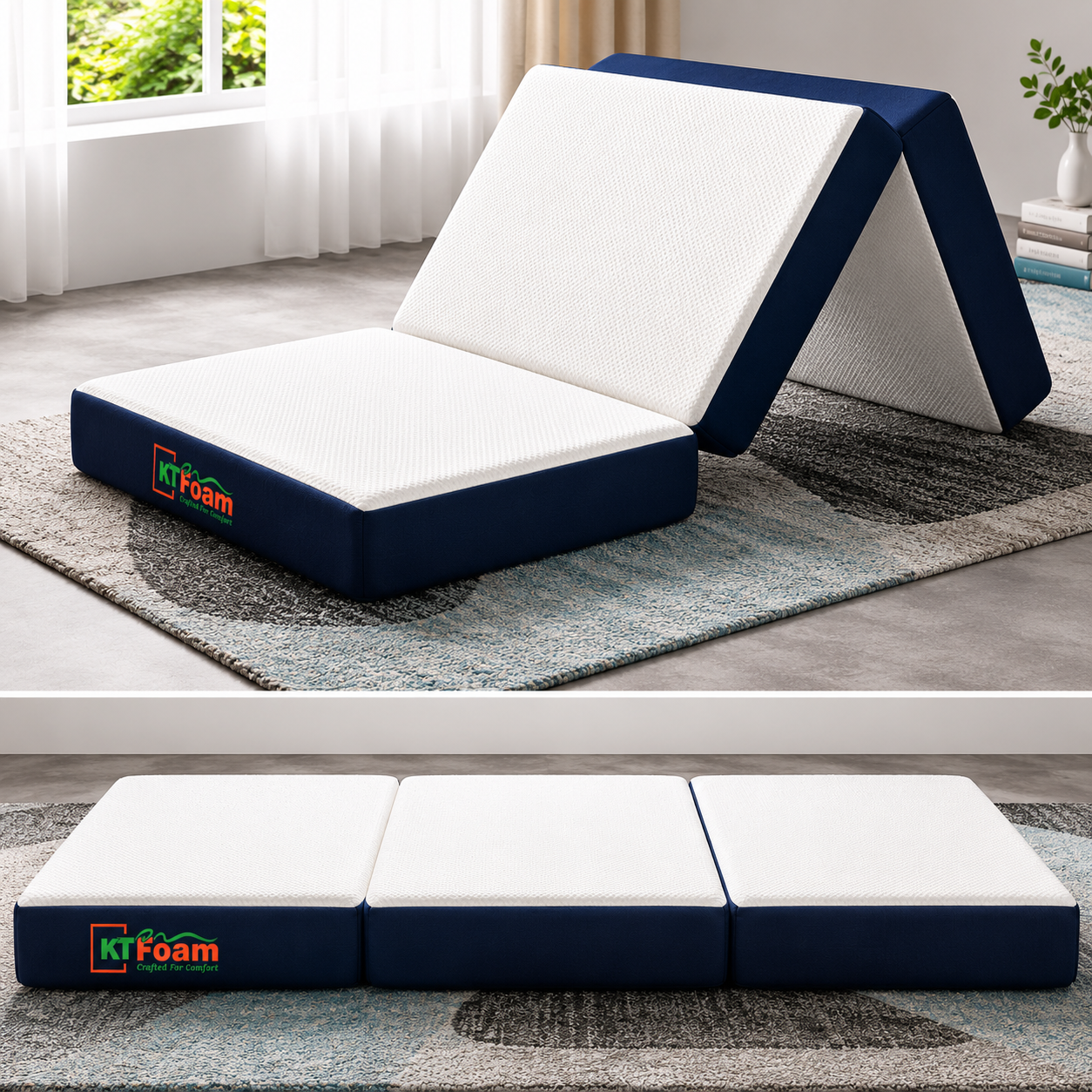 Foldable Bed With Mattress